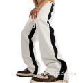 New Color Contrast Straight Pants Loose Sweatpants